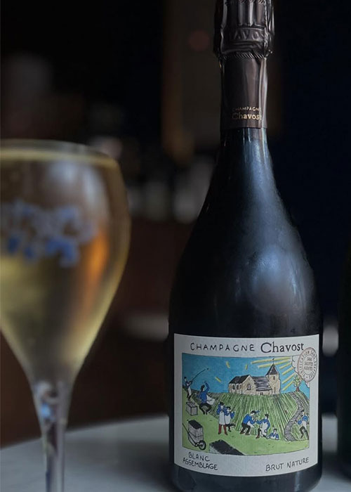Champagne Chavost won over the young wine drinker.