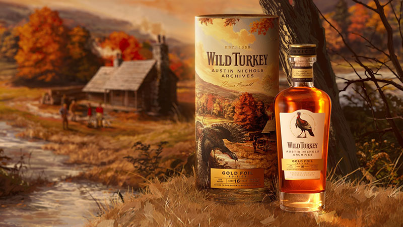 Wild Turkey Debuts 16-Year-Old Gold Foil Edition, First in New