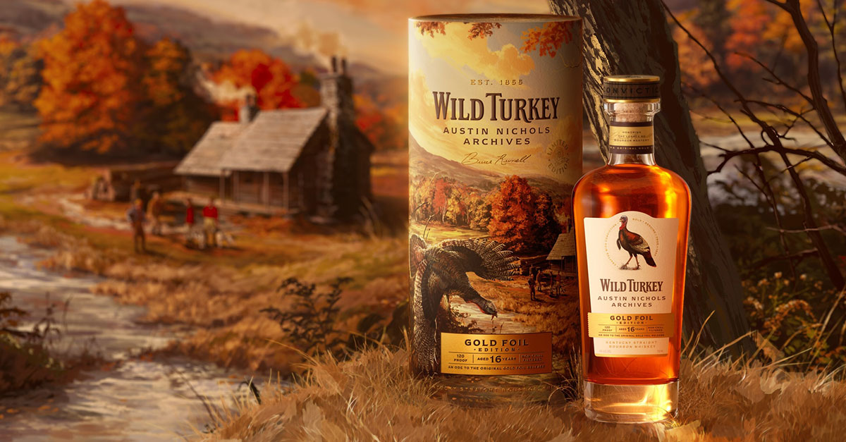 Wild Turkey Debuts 16-Year-Old Gold Foil Edition, First in New