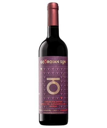 Georgian Sun Saperavi-Aleksandrouli 2023 is one of the best wines from the country of Georgia.