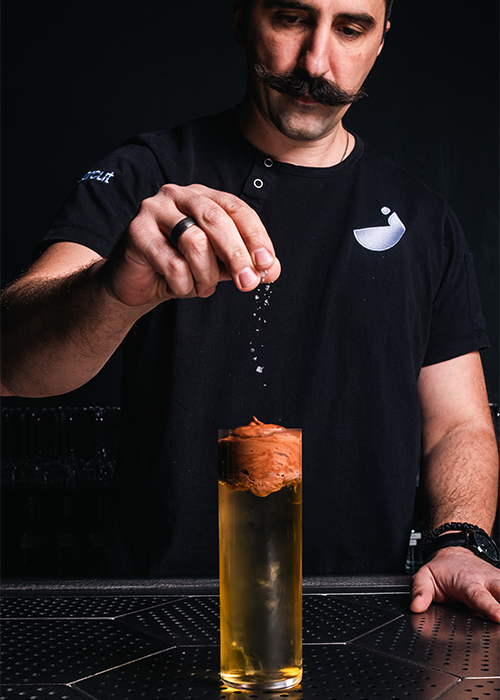 Dragan Milivojević tells a story throughhis cocktails at papercut.