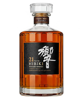 Hibiki 21-Year-Old Blended is an expensive Japanese whisky worth the price, according to bartenders. 
