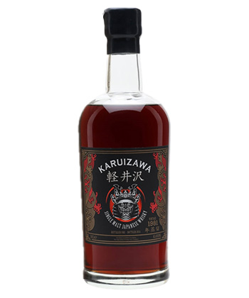 Karuizawa 1981 Bot.2014 Sherry Cask is one of the best expensive Japanese whiskys, according to bartenders.