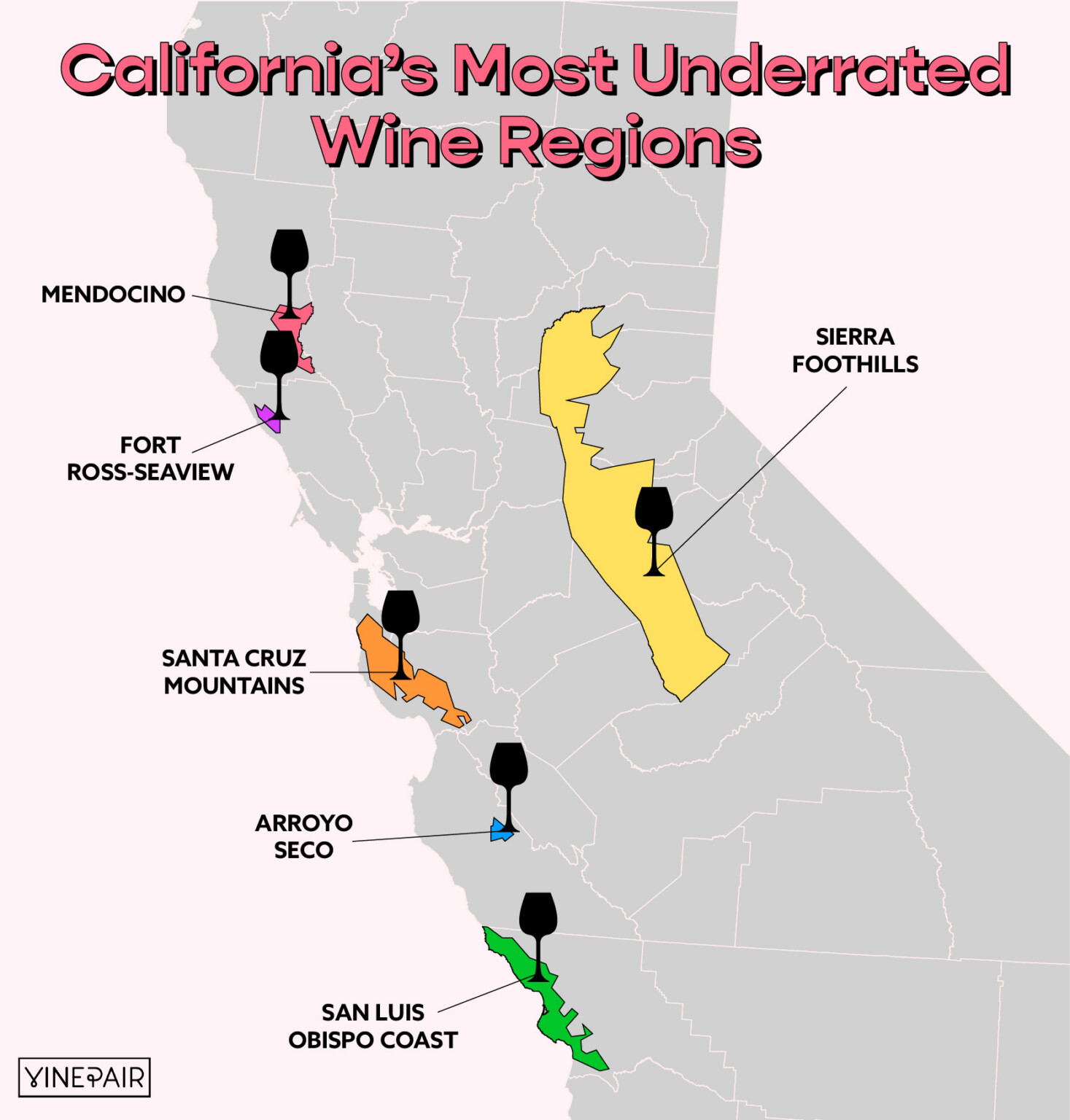 6 of California’s Most Underrated Wine Regions [MAP] | VinePair