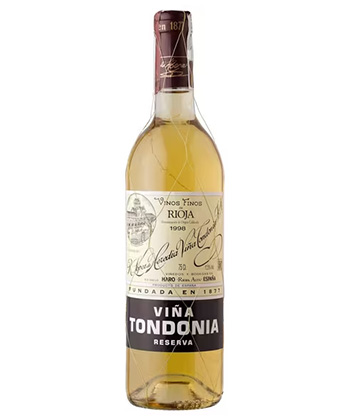 2007 R. López de Heredia Viña Tondonia Reserva Blanco is a wine sommeliers served at their weddings.