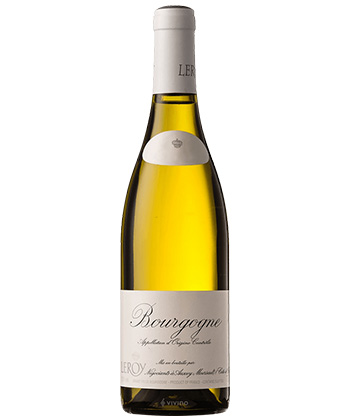 Maison Leroy Bourgogne Blanc is a wine sommeliers served at their weddings.