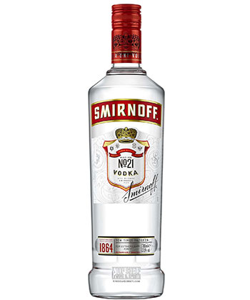 Smirnoff Vodka is one of the most popular vodka brands in the world for 2026.