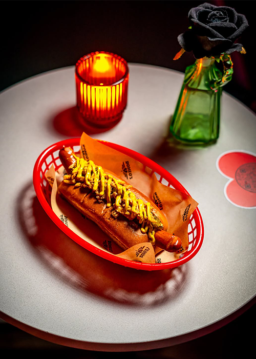 The Romeo’s Hot Dog at Romeo’s is one of the best bar hot dogs in NYC.
