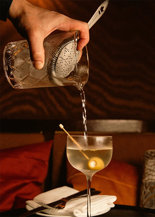 At Chez Fifi, pair the roast chicken with a Martini.