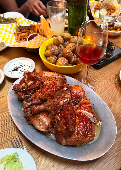 At The Fly, pair the roast chicken with some sherry on tap.