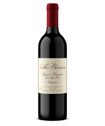 McPherson Cellars Sangiovese Reserve 2021 is one of the best red wines from Texas available.