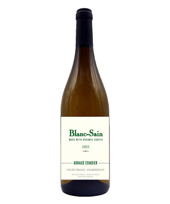 Arnaud Combier ‘Blanc-Sain’ Vin de France Chardonnay 2023 is one of the best Beaujolais Blanc Chardonnays.