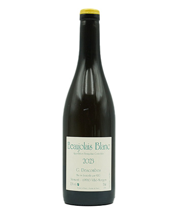 Georges Descombes Beaujolais Blanc 2023 is one of the best Beaujolais Blanc Chardonnays.