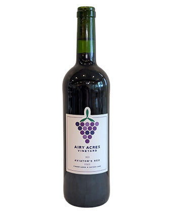 Airy Acres Aviator’s Red 2024 is one of the best red blends from New York's Finger Lakes.
