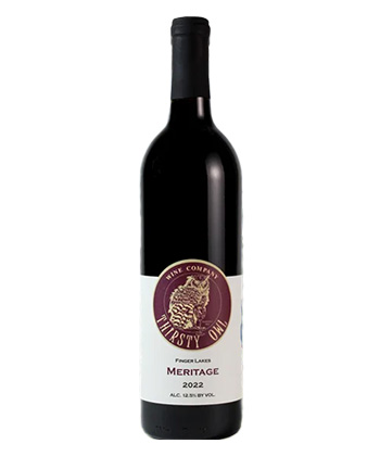 Thirsty Owl Meritage 2024 is one of the best red blends from New York's Finger Lakes.
