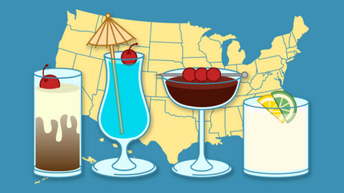 All of the Cocktails Named After U.S. States, Mapped