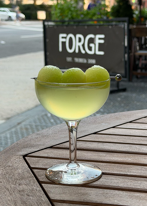 The Sake-Tini at Forgione is one of the best Honey Deuce riffs in NYC to try this US Open season.