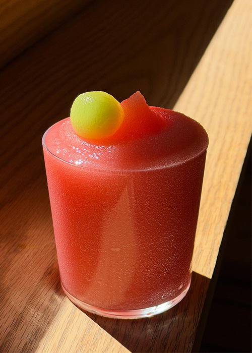The Honey Deuce Slushy at Gem is one of the best Honey Deuce Riffs to have in NYC this US Open season.