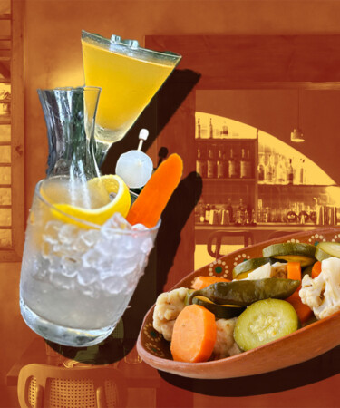 At Brooklyn’s New Titán, Escabeche Arrives in Dirty Martini Form