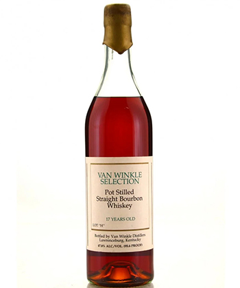 Old Rip Van Winkle Selection 17 Year Old Pot Stilled Straight Bourbon Whiskey is one of the most expensive bourbons in the world.
