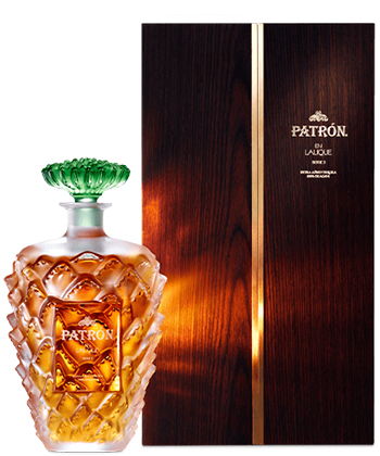 Patrón Limited Edition En Lalique Serie 3 Tequila Extra Añejo is one of the most expensive tequilas in the world.