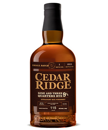 Cedar Ridge Nine and Three Quarters is one of the best rye whiskeys to drink in 2026.