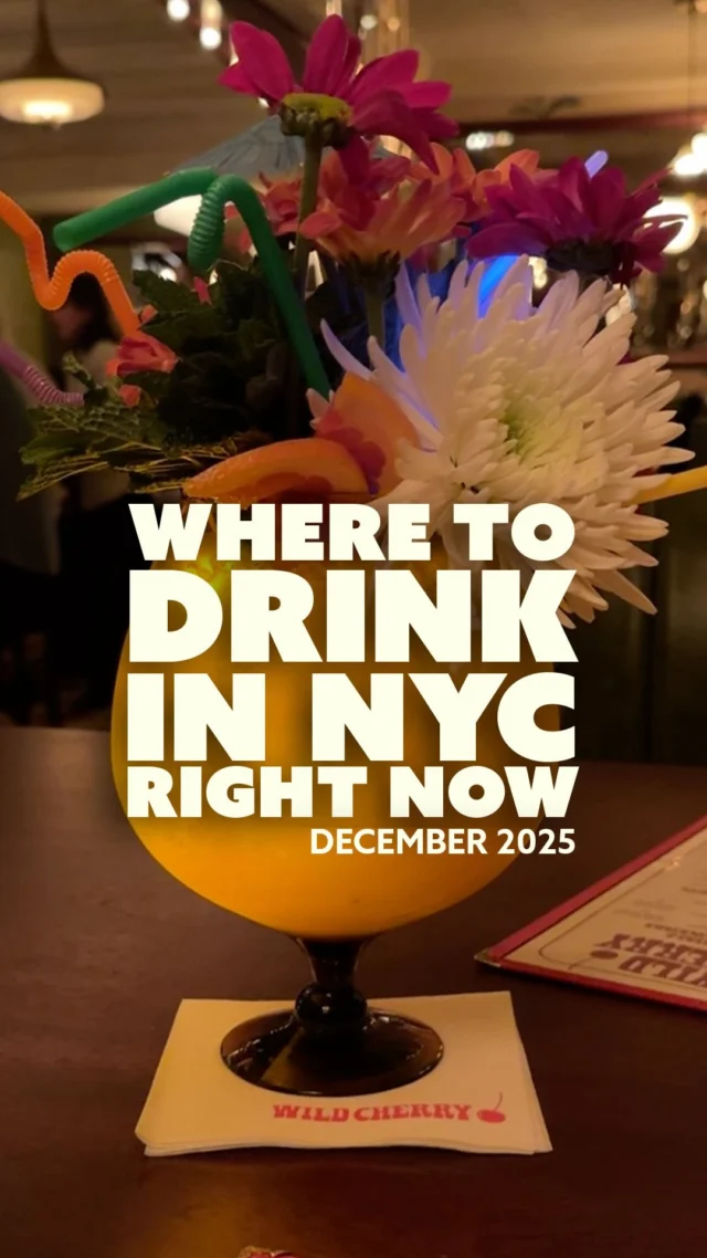 Here are three of the best spots to grab a drink in New York City this November ⭐ Hit the link in our bio or the full list of the cool, current, and flat-out excellent bars and restaurants you should visit right now.