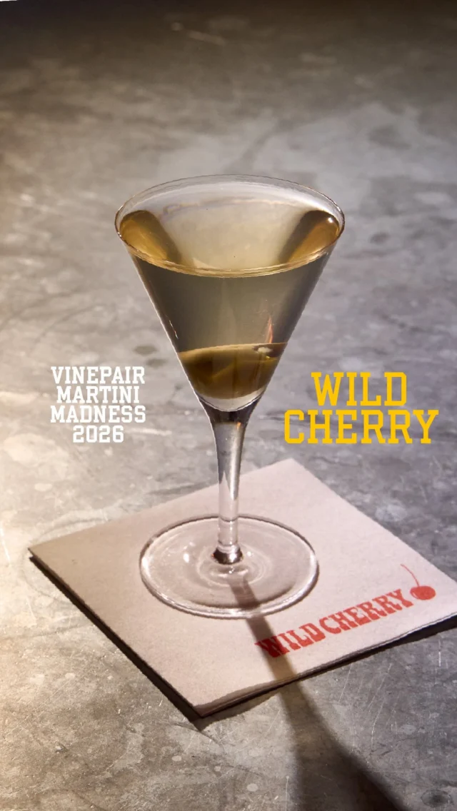 Hidden behind the historic Cherry Lane theater, Wild Cherry leans into the setting’s dramatic side with a menu full of elaborate presentations, though the bar team decided on a more traditional route for its signature Dirty Martini.Here’s Karlos Hernandez (@barlos.hernandez), Head Bartender at Wild Cherry, on how he crafts this expertly balanced Dirty Martini.